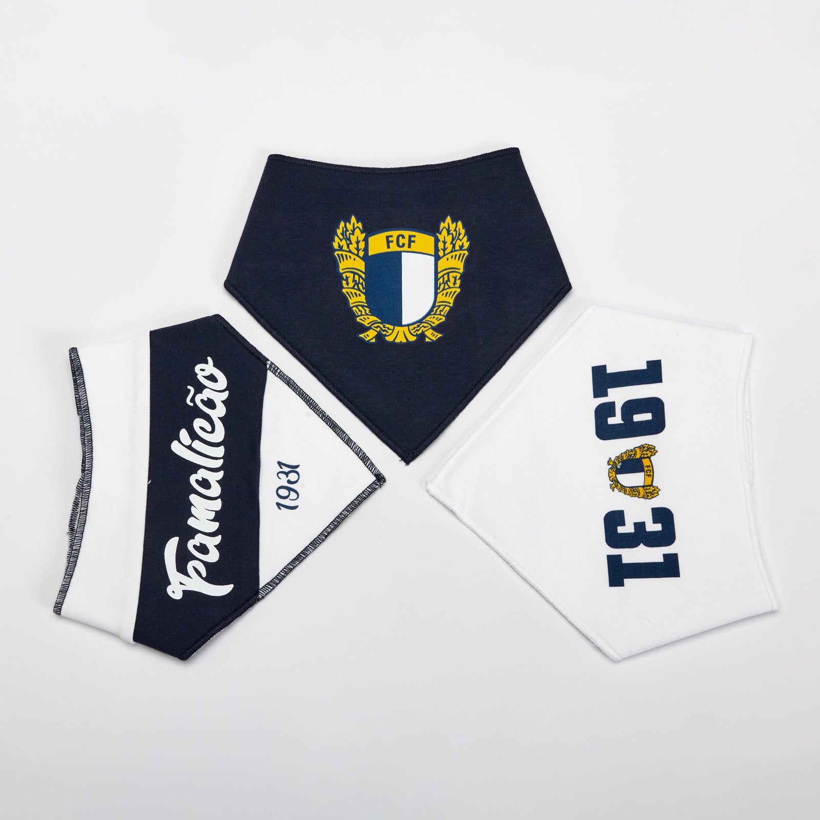 Conjunto de 3 babetes FCF