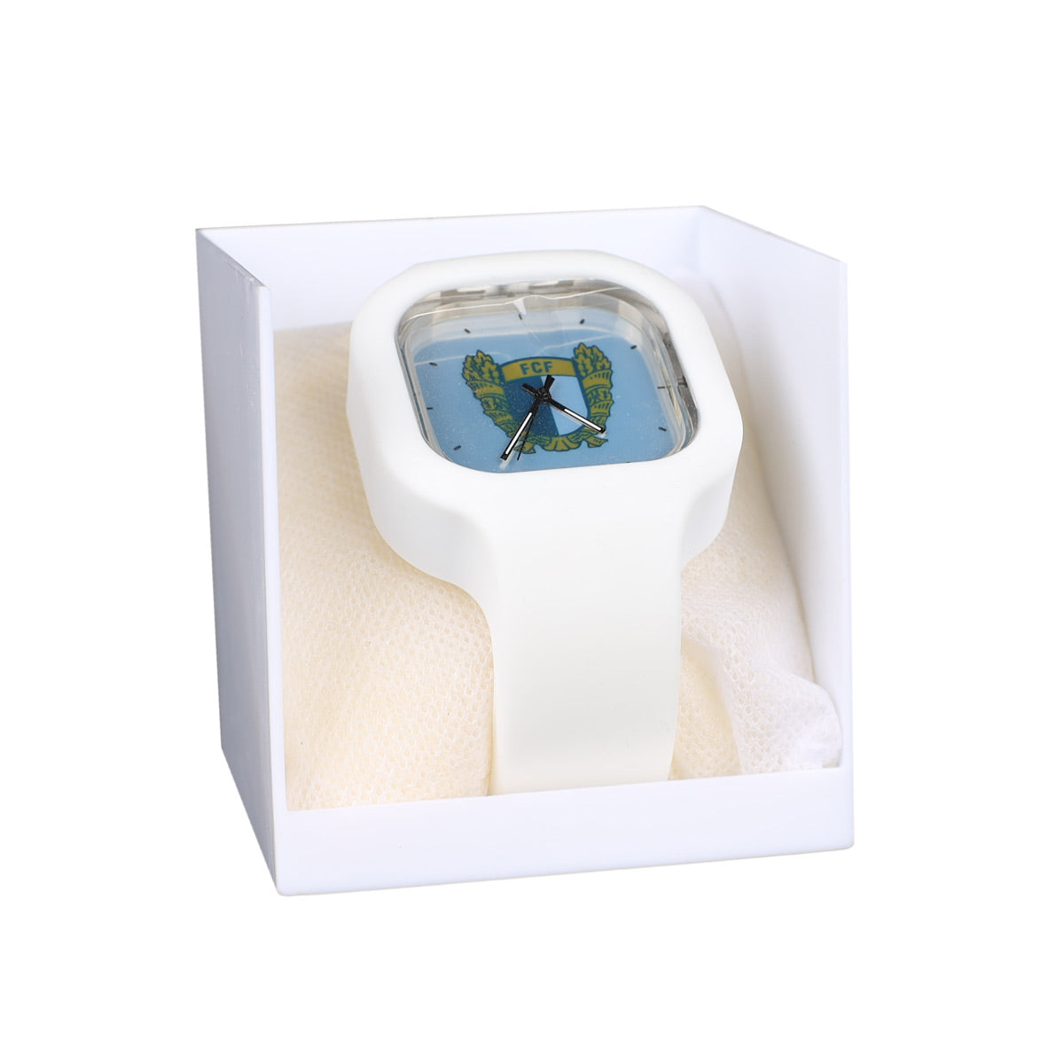White Fama Clock